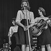 he Carter Family (American singer and musician Maybelle Carter (1909-1978), American singer and musician Anita Carter (1933-1999), American singer and musician Helen Carter (1927-1998), and American singer and musician June Carter (1929-2003)) performing live at Columbia Recording Studios, possibly during the recording of 'An Historic Reunion' at Columbia Recording Studios in Nashville, Tennessee, June 1966. Mother and daughters had also performed as The Carter Sisters and Mother Maybelle. (Photo by Don Paulsen/Michael Ochs Archives/Getty Images)