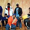 NEW YORK, NY - APRIL, 1997: (L-R) U-God, Method Man, Raekwon, GZA, Ghostface Killah, Masta Killa, RZA, Ol' Dirty Bastard of the American rap group Wu-Tang Clan pose for a portrait circa April, 1997 in New York, New York. (Photo by Bob Berg/Getty Images)